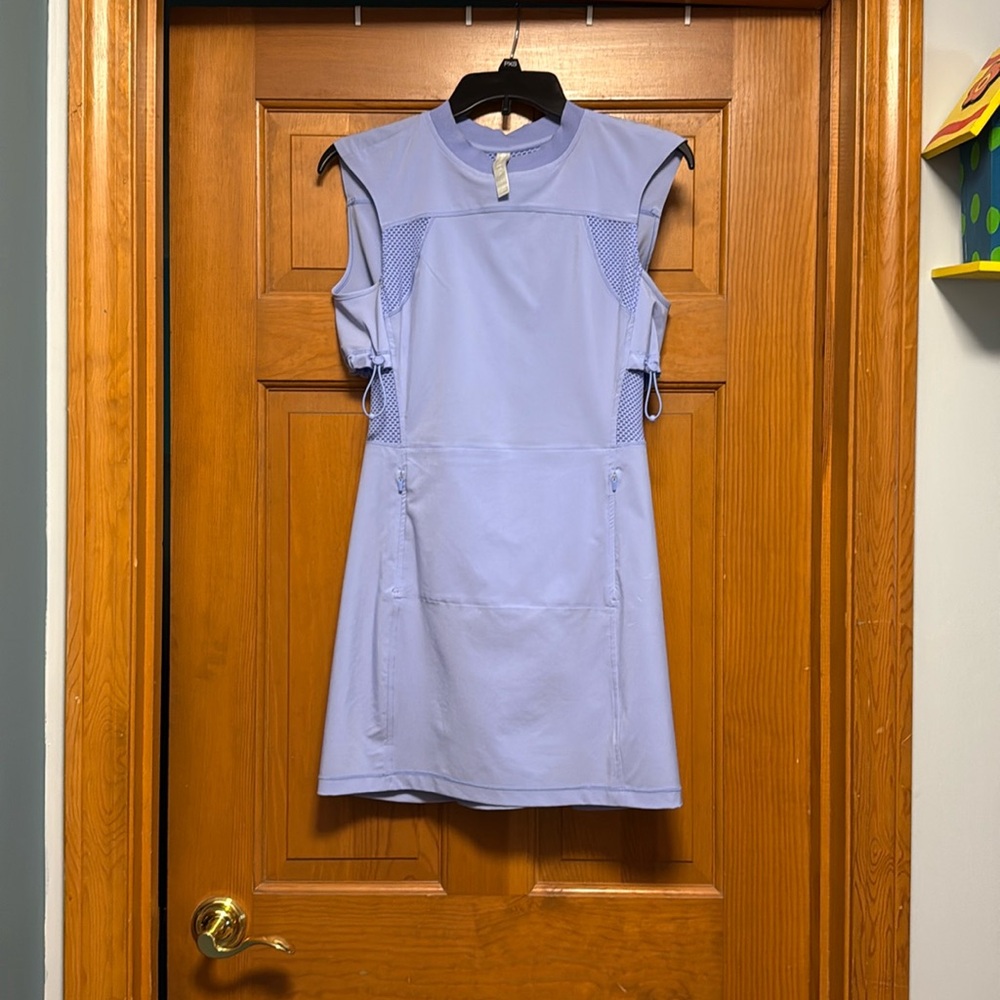 Athleta Yosemite Dress Periwinkle Mesh Detail Top